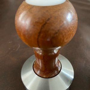 Reg Barber Espresso Tamper Tall Wooden Brown